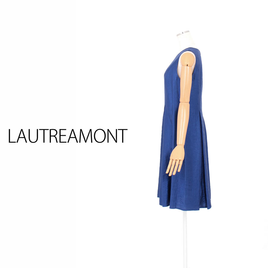 グラムツイルワンピース(Mサイズ/ブルー・水色/LAUTREAMONT(ロートレアモン))USED