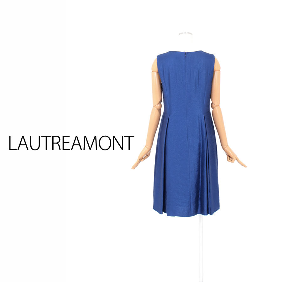 グラムツイルワンピース(Mサイズ/ブルー・水色/LAUTREAMONT(ロートレアモン))USED