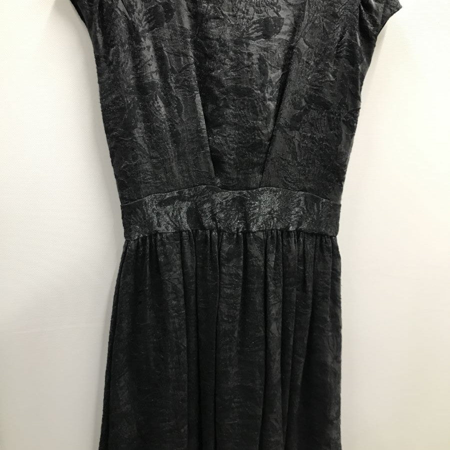 裾バルーン シャンパンジャガードワンピース(Mサイズ/ブラック/moca couture(モカクチュール)),春,秋,冬,USED