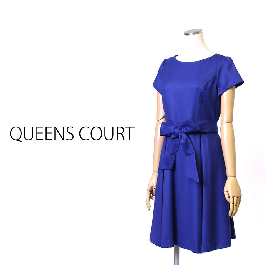 フィット&フレアワンピース(Mサイズ/ネイビー/QUEENS COURT(クイーンズ コート))USED