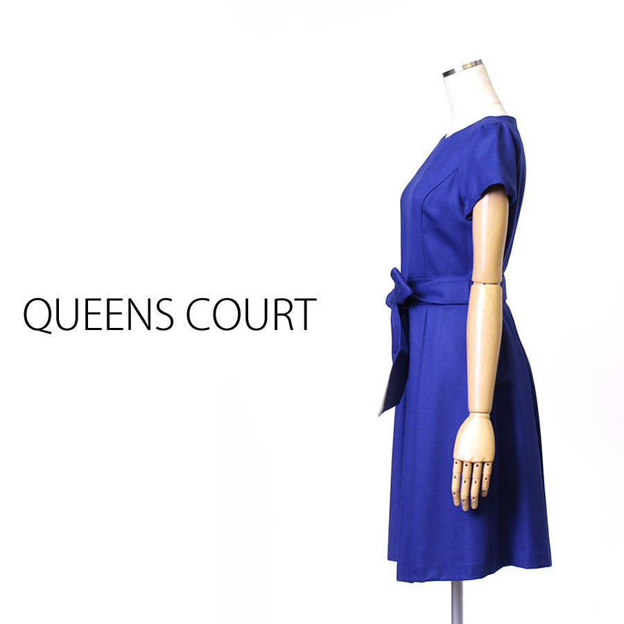 フィット&フレアワンピース(Mサイズ/ネイビー/QUEENS COURT(クイーンズ コート))USED
