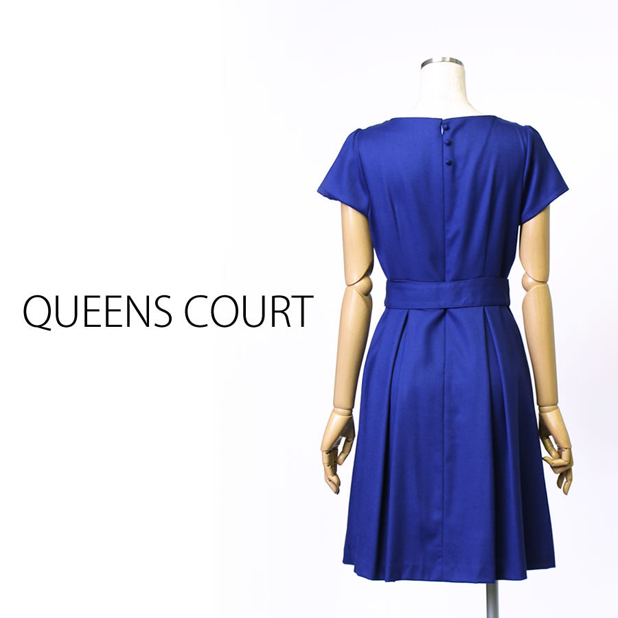 フィット&フレアワンピース(Mサイズ/ネイビー/QUEENS COURT(クイーンズ コート))USED