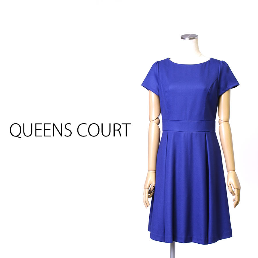 フィット&フレアワンピース(Mサイズ/ネイビー/QUEENS COURT(クイーンズ コート))USED
