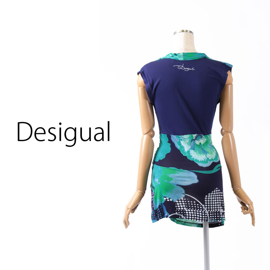 アズセナ ドレス(Sサイズ/グリーン/Desigual(デシグアル))USED
