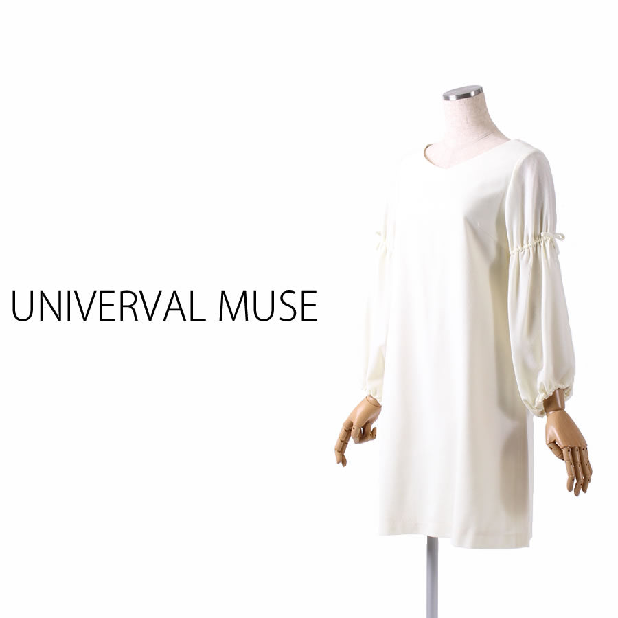ソフトウールJZ ワンピ―ス(Mサイズ/ホワイト/UNIVERVAL MUSE(ユニバーバルミューズ))USED