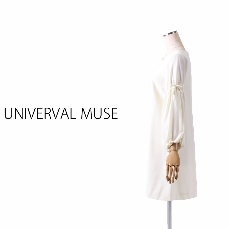 ソフトウールJZ ワンピ―ス(Mサイズ/ホワイト/UNIVERVAL MUSE(ユニバーバルミューズ))USED