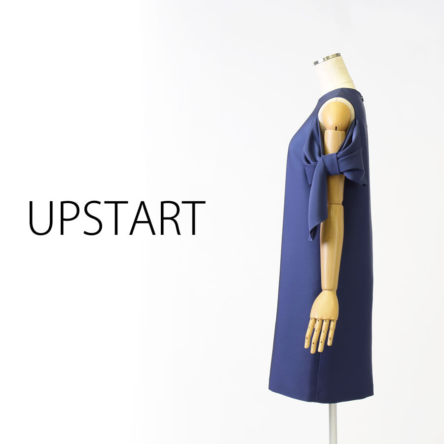 オフショルリボンワンピース (Mサイズ/ネイビー/UPSTART(アップスタート))USED