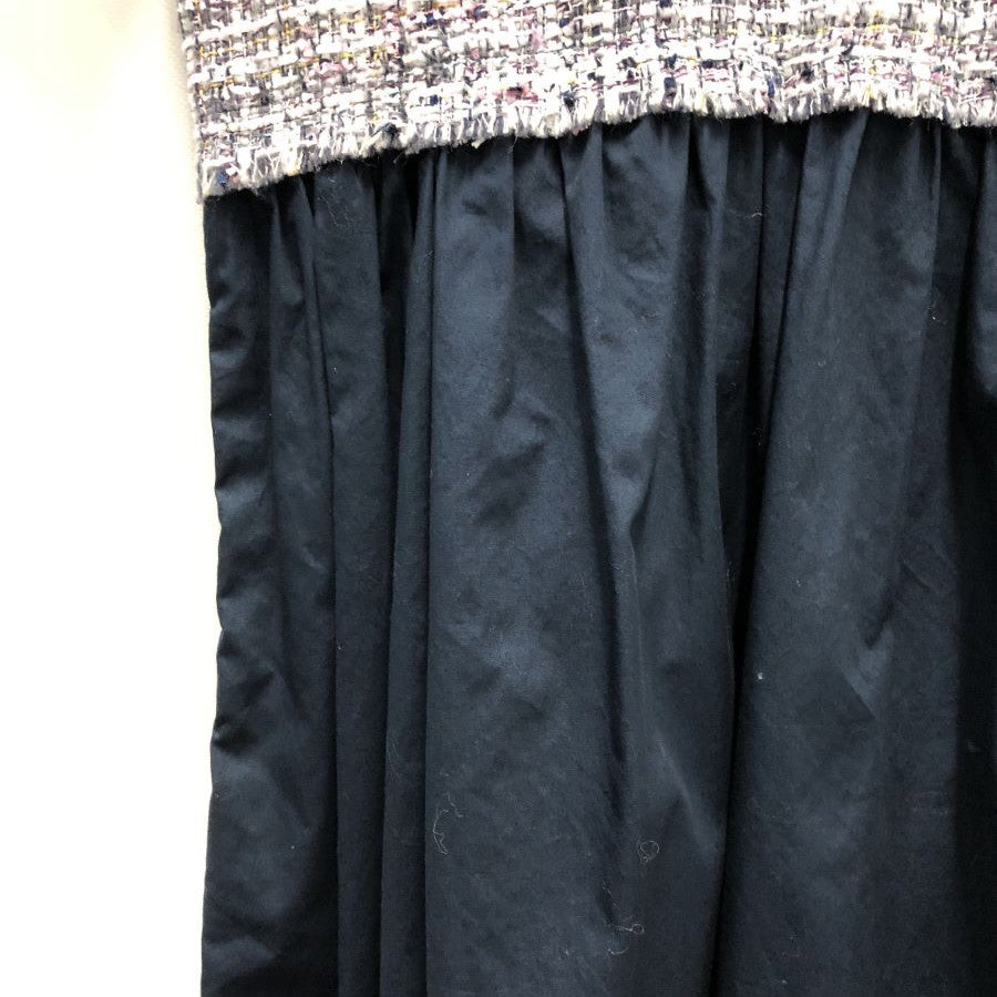 コントラストツイードワンピース(Mサイズ/ネイビー/ZARA(ザラ))