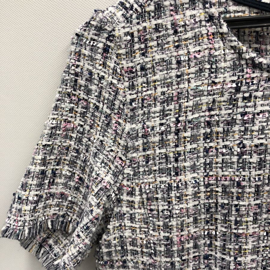 コントラストツイードワンピース(Mサイズ/ネイビー/ZARA(ザラ))