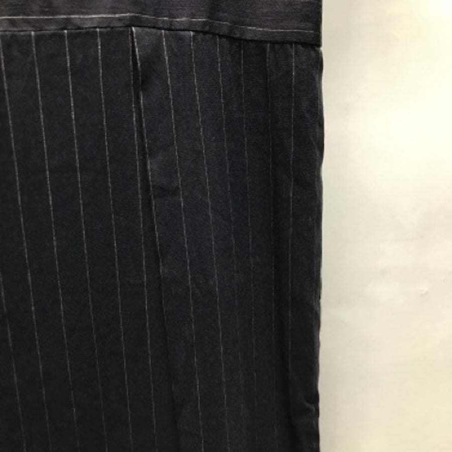 リネンストレッチドレス(Mサイズ/ネイビー/TRANS WORK(トランスワーク))USED