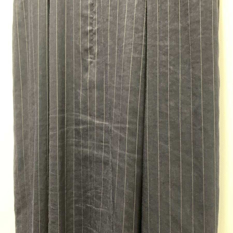 リネンストレッチドレス(Mサイズ/ネイビー/TRANS WORK(トランスワーク))USED