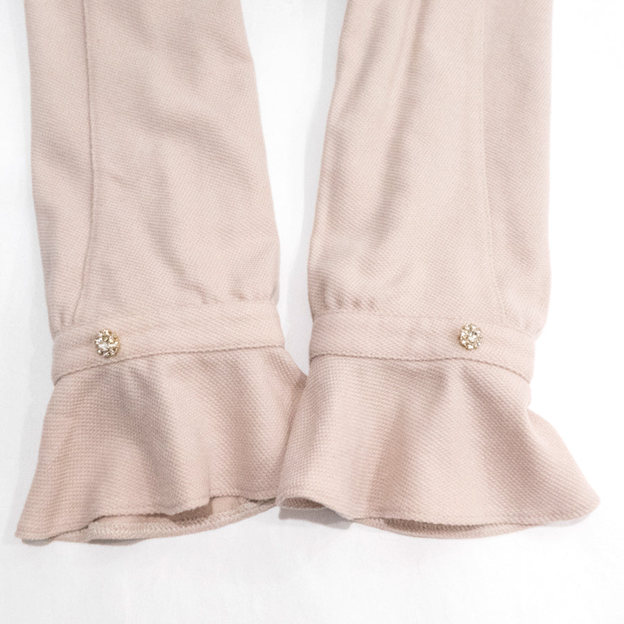 シアー スリーブ コクーン ワンピース(Mサイズ/ベージュ/PROPORTION BODY DRESSING(プロポーションボディドレッシング))USED