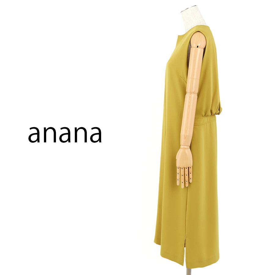 キーネックブラウジングワンピース(Mサイズ/イエロー/anana(アナナ))USED