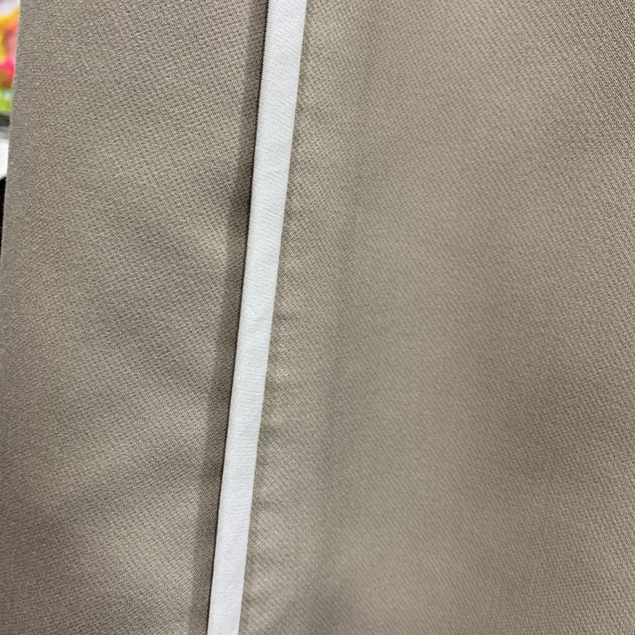 二重織ストレッチ・ラインワンピース(Sサイズ/ベージュ/DoCLASSE(ドゥクラッセ))USED