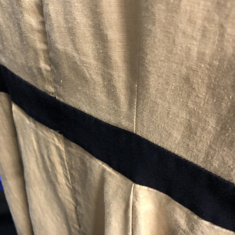 リネン配色ワンピース(Sサイズ/ベージュ/Otto pittock style(オットー ピトックスタイル))USED