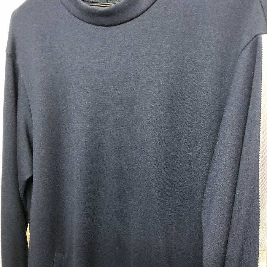 シックポンチスタンドカラーワンピース(Lサイズ/ネイビー/PLUSIV(プラッシヴ))USED