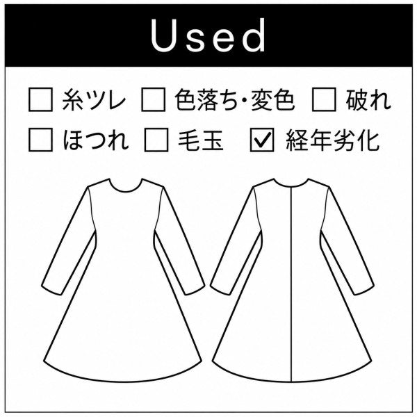 バイカラー切替ワンピース(Sサイズ／パープル・ワイン・ボルドー／soareak(ソアリーク))USED