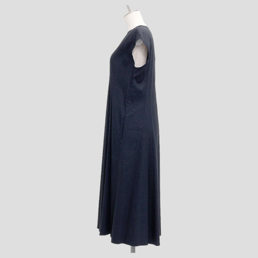 キーネックワンピース(Lサイズ／ネイビー／23区(ニジュウサンク)),春,夏,USED