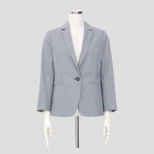 ストレッチ 8分袖テーラードJK(Sサイズ／グレー／J.PRESS(ジェイプレス))USED