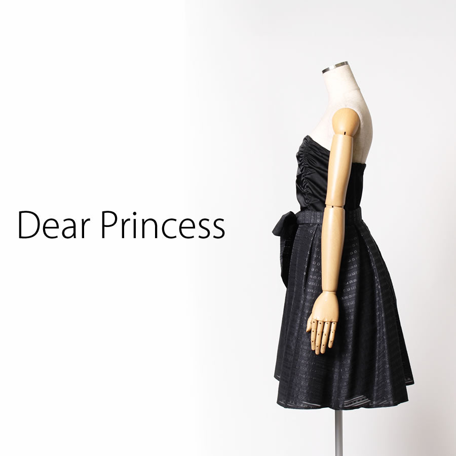 サークルジャガード ベアトップ ワンピ(Sサイズ／ブラック／Dear Princess(ディアプリンセス)),春,夏,秋,冬,USED