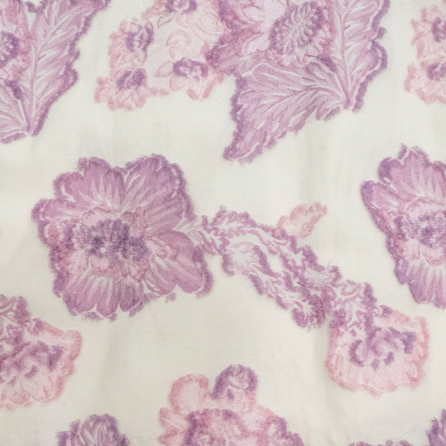 フローラルカットワンピース(Lサイズ／パープル・ワイン・ボルドー／Dear Princess(ディアプリンセス))USED