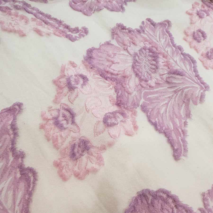 フローラルカットワンピース(Lサイズ／パープル・ワイン・ボルドー／Dear Princess(ディアプリンセス))USED