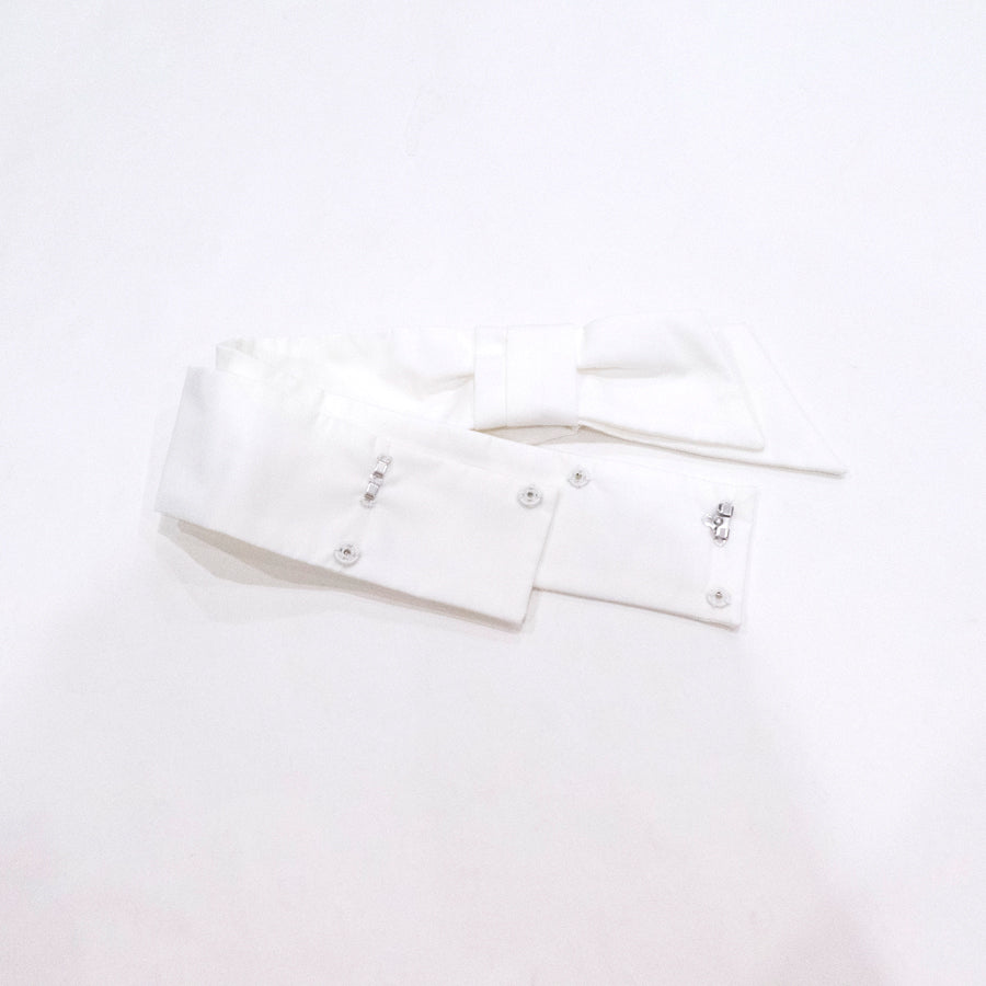 綿ストライプドットワンピース(Sサイズ／ブラック／Dear Princess(ディアプリンセス))USED