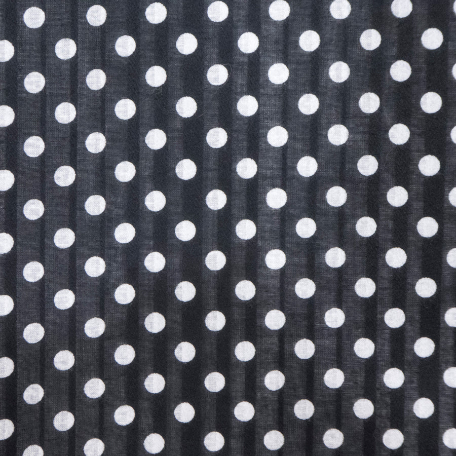 綿ストライプドットワンピース(Sサイズ／ブラック／Dear Princess(ディアプリンセス))USED