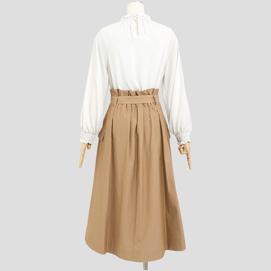 異素材セットアップ(Mサイズ／ベージュ／Dear Princess(ディアプリンセス))