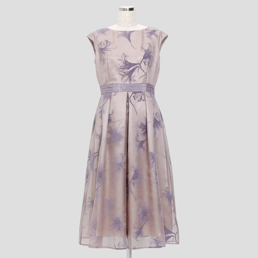 フラワーフロッキー ワンピース(Mサイズ／ベージュ／Dear Princess(ディアプリンセス))USED