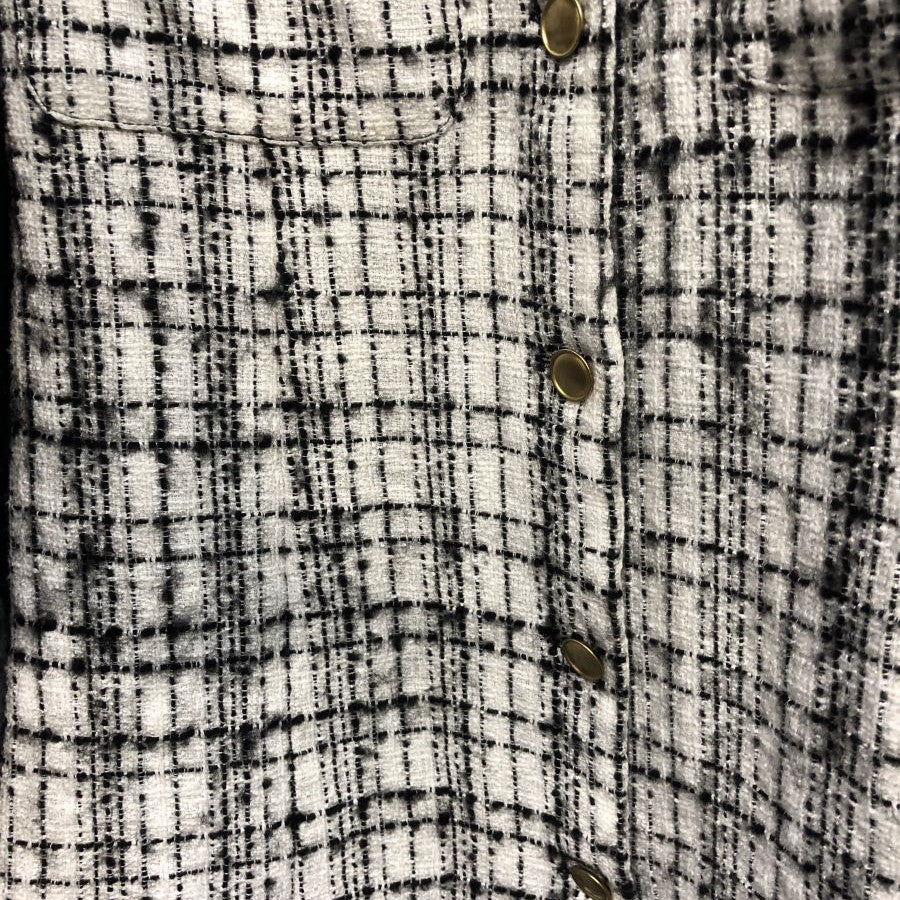 スラブブッチャーツイード ワンピース(Mサイズ／ホワイト／Dear Princess(ディアプリンセス))USED