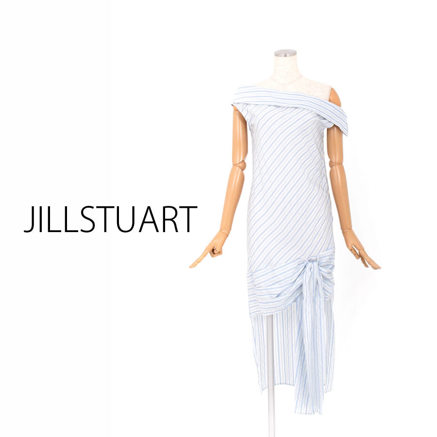 オールマン ワンショルダーワンピース(Sサイズ／ブルー・水色／JILLSTUART(ジル スチュアート)),春,夏,USED