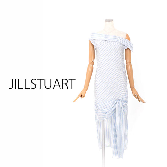 オールマン ワンショルダーワンピース(Sサイズ／ブルー・水色／JILLSTUART(ジル スチュアート)),春,夏,USED