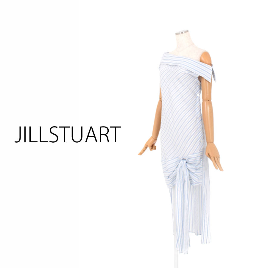 オールマン ワンショルダーワンピース(Sサイズ／ブルー・水色／JILLSTUART(ジル スチュアート)),春,夏,USED