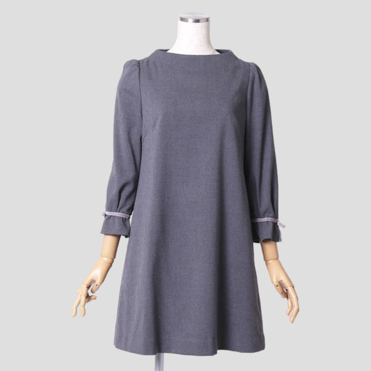 ボトルAライン ミニワンピース(Lサイズ／グレー／BODY DRESSING(プロポーションボディドレッシング)),秋,冬,USED