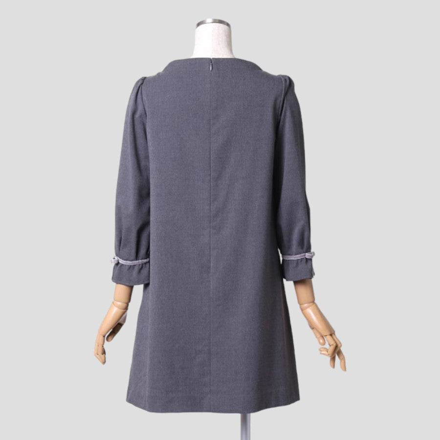 ボトルAライン ミニワンピース(Lサイズ／グレー／BODY DRESSING(プロポーションボディドレッシング))USED