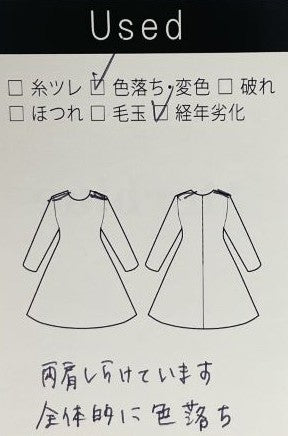 UVカット　2WAY　フロントリボンワンピース (Mサイズ／ネイビー／ROPE'(ロペ))USED