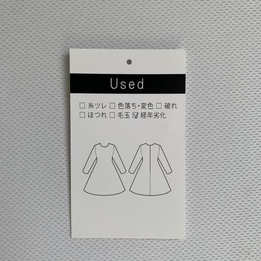 テープヤーン グログラン タックワンピース(Mサイズ／ホワイト／ANAYI(アナイ)),夏,秋,USED