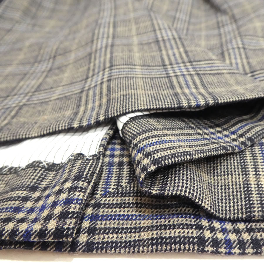 ストレッチウールブレンド カラードグレンプラッド キャップスリーブワンピース(Lサイズ／グレー／BROOKS BROTHERS(ブルックス ブラザーズ))USED