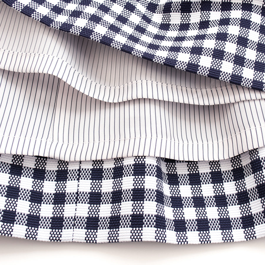 ギンガムチェックショートスリーブワンピース(XLサイズ／ネイビー／BROOKS BROTHERS(ブルックス ブラザーズ))USED