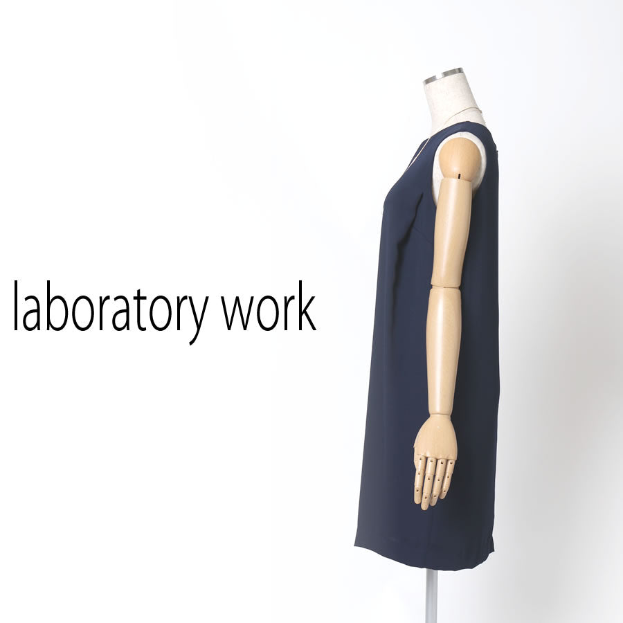 ネックレス付きIラインワンピース(Mサイズ／ネイビー／laboratory work(ラボラトリーワーク)),春,夏,秋,冬,USED