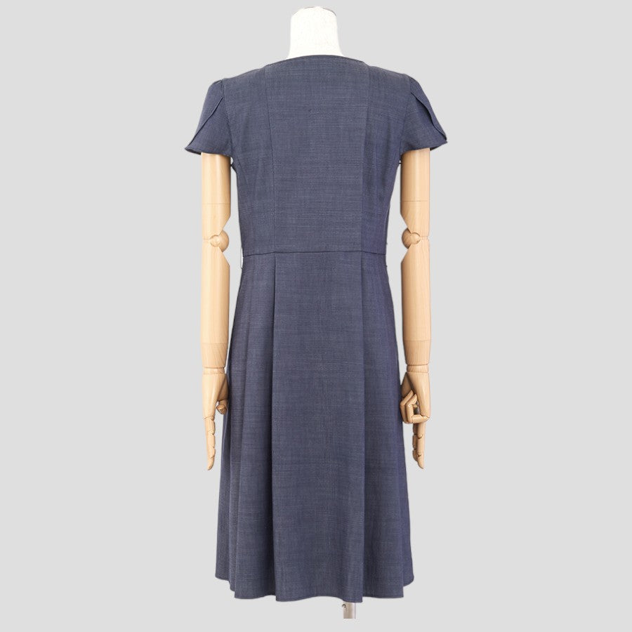 リヨセルシャンブレーツイルドレス(Sサイズ／ネイビー／TO BE CHIC(トゥービーシック)),夏,USED