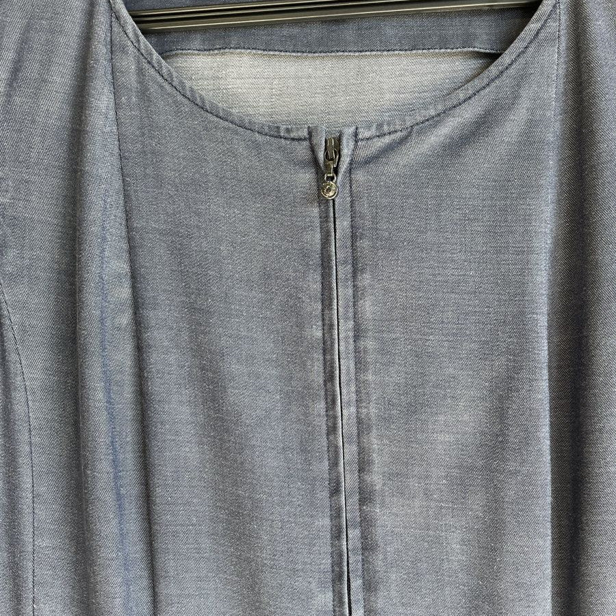 リヨセルシャンブレーツイルドレス(Mサイズ／ネイビー／TO BE CHIC(トゥービーシック))USED