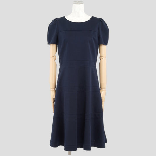 スーピマコットンポンチドレス(Lサイズ／ネイビー／TO BE CHIC(トゥービーシック))USED