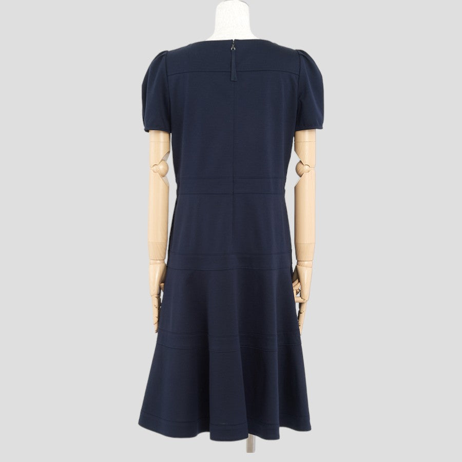スーピマコットンポンチドレス(Lサイズ／ネイビー／TO BE CHIC(トゥービーシック))USED