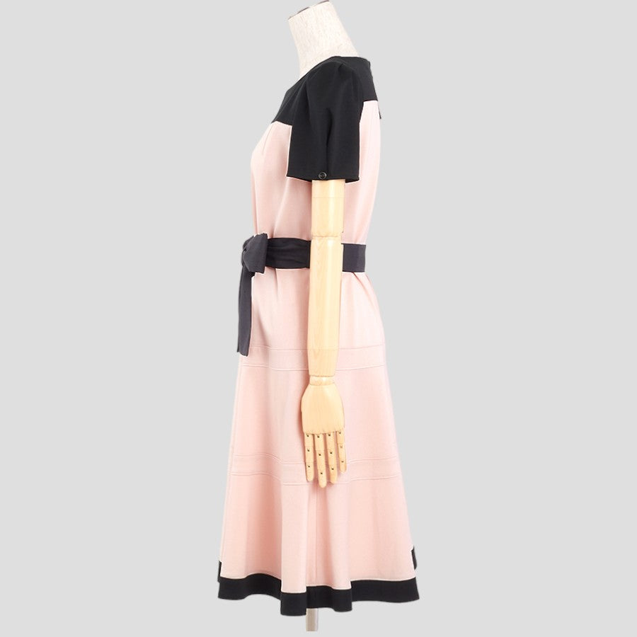 スーピマコットンポンチドレス(Lサイズ／ピンク／TO BE CHIC(トゥービーシック)),春,夏,秋,USED