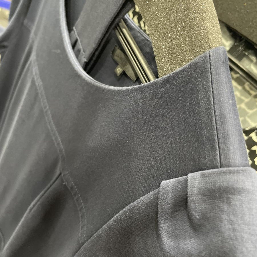 スーピマコットンポンチドレス(Lサイズ／ネイビー／TO BE CHIC(トゥービーシック))USED
