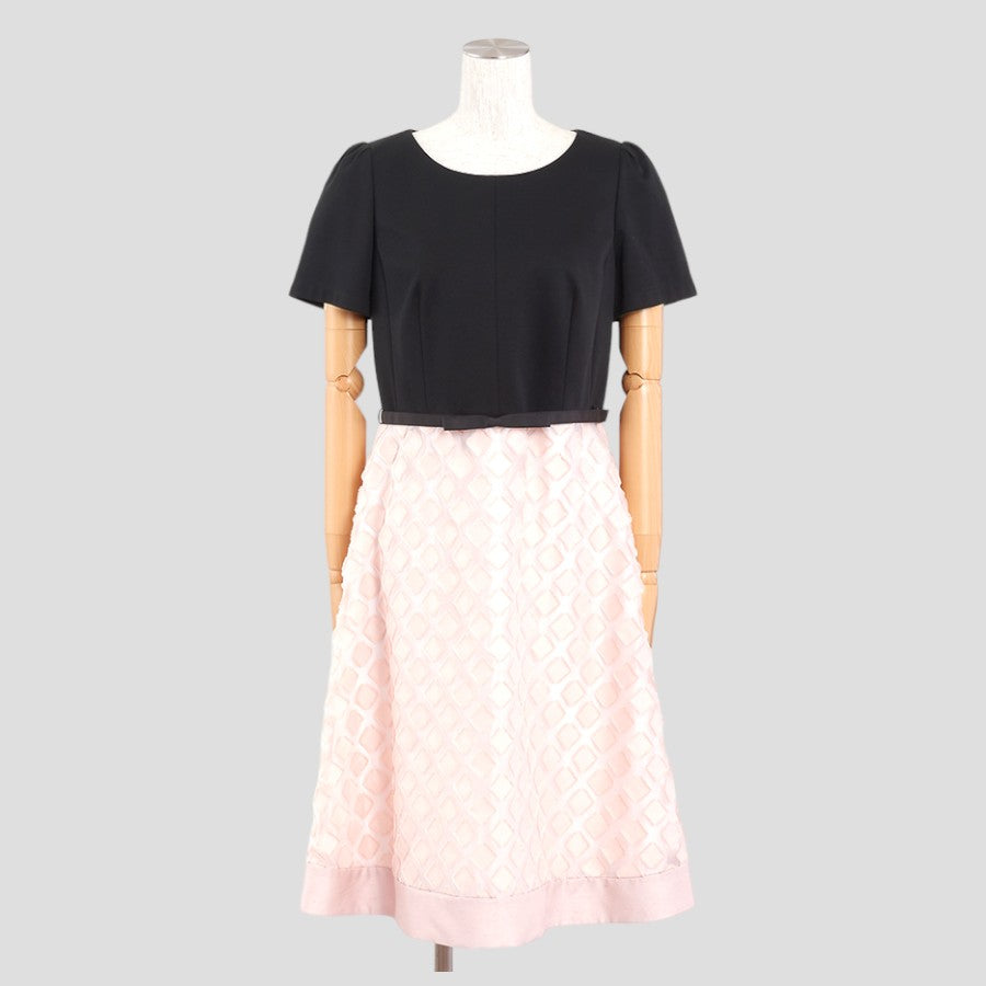 スクエアシフォンワンピース(Mサイズ／ピンク／TO BE CHIC(トゥービーシック))USED