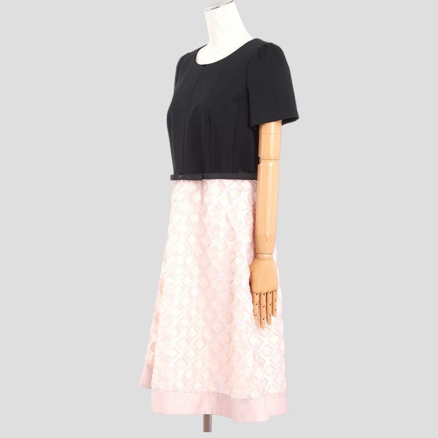 スクエアシフォンワンピース(Mサイズ／ピンク／TO BE CHIC(トゥービーシック))USED