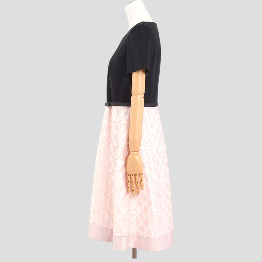 スクエアシフォンワンピース(Mサイズ／ピンク／TO BE CHIC(トゥービーシック))USED